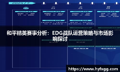 和平精英赛事分析：EDG战队运营策略与市场影响探讨